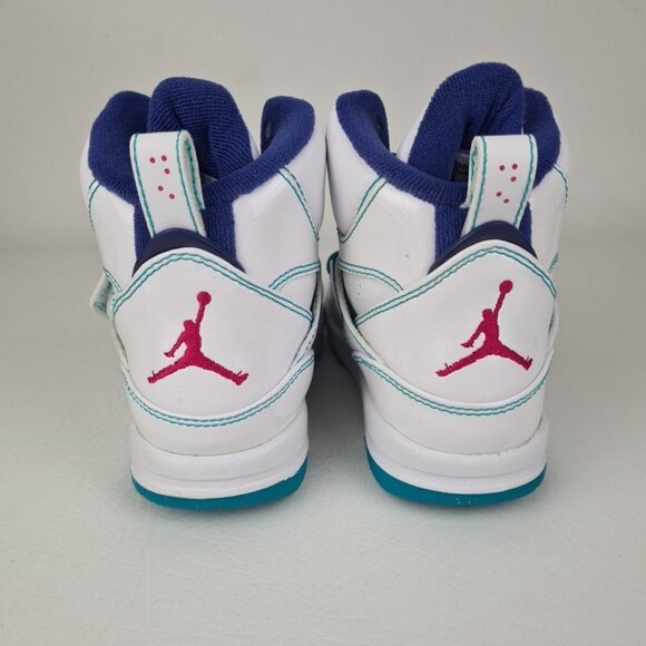 Air Jordan Flight 45 High PS White Leather LITTLE KIDS - Picture 6 of 12